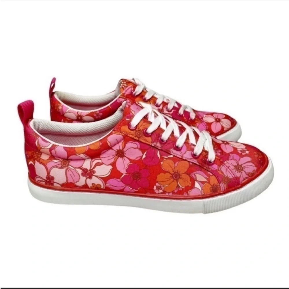 TALBOTS Willow Tossed Flowers Printed Sneakers size 9 - Picture 4 of 8